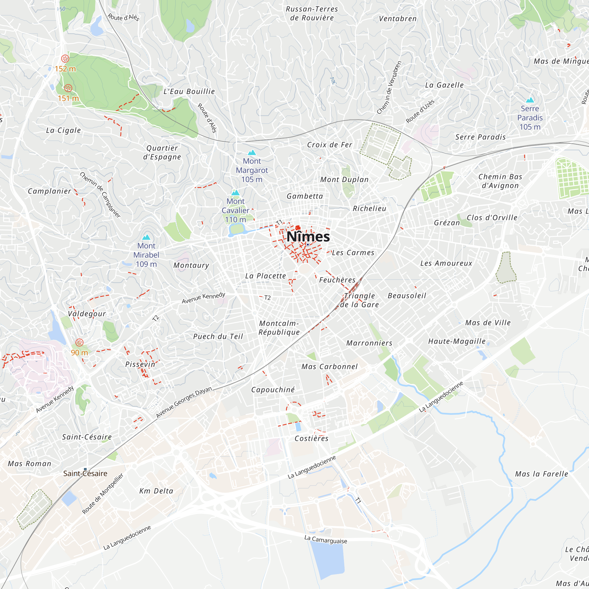 Brasserie le Montcalm map