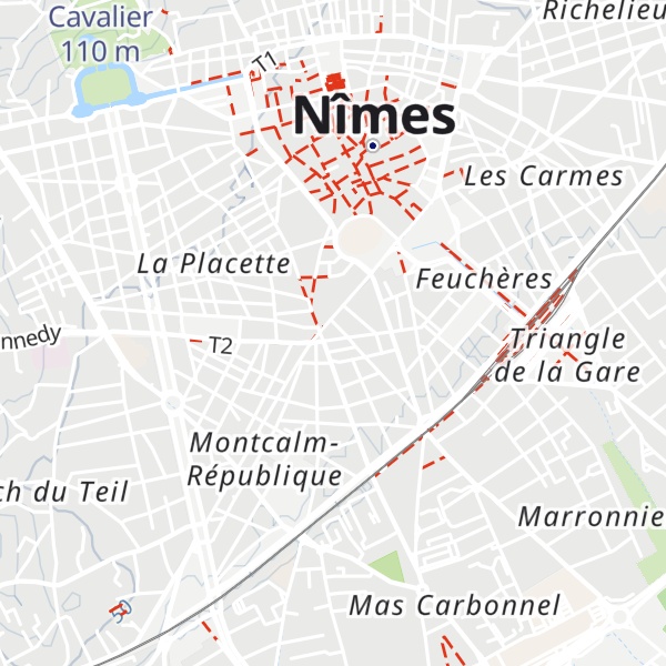 Map of Le clos de Montcalm
