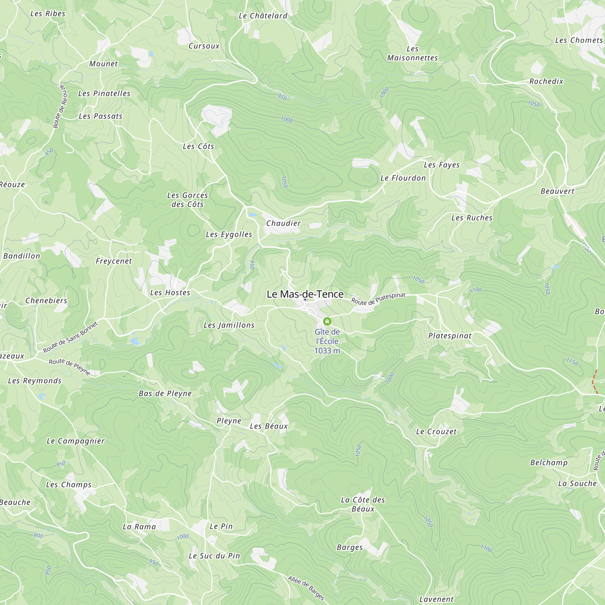 Gîte Lilas Rose map