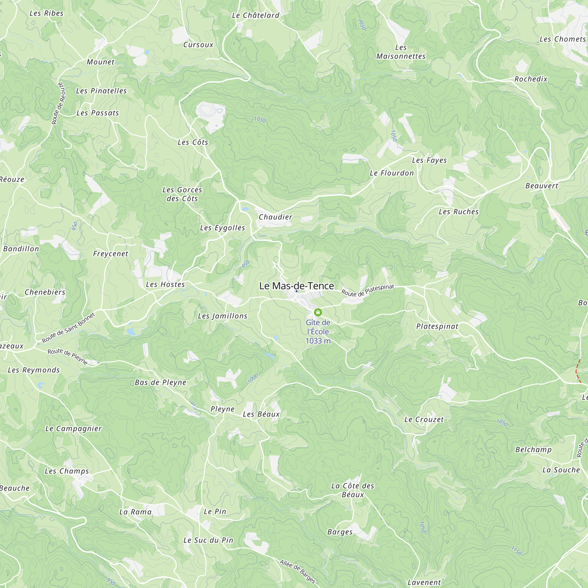 Gîte Lilas Rose map