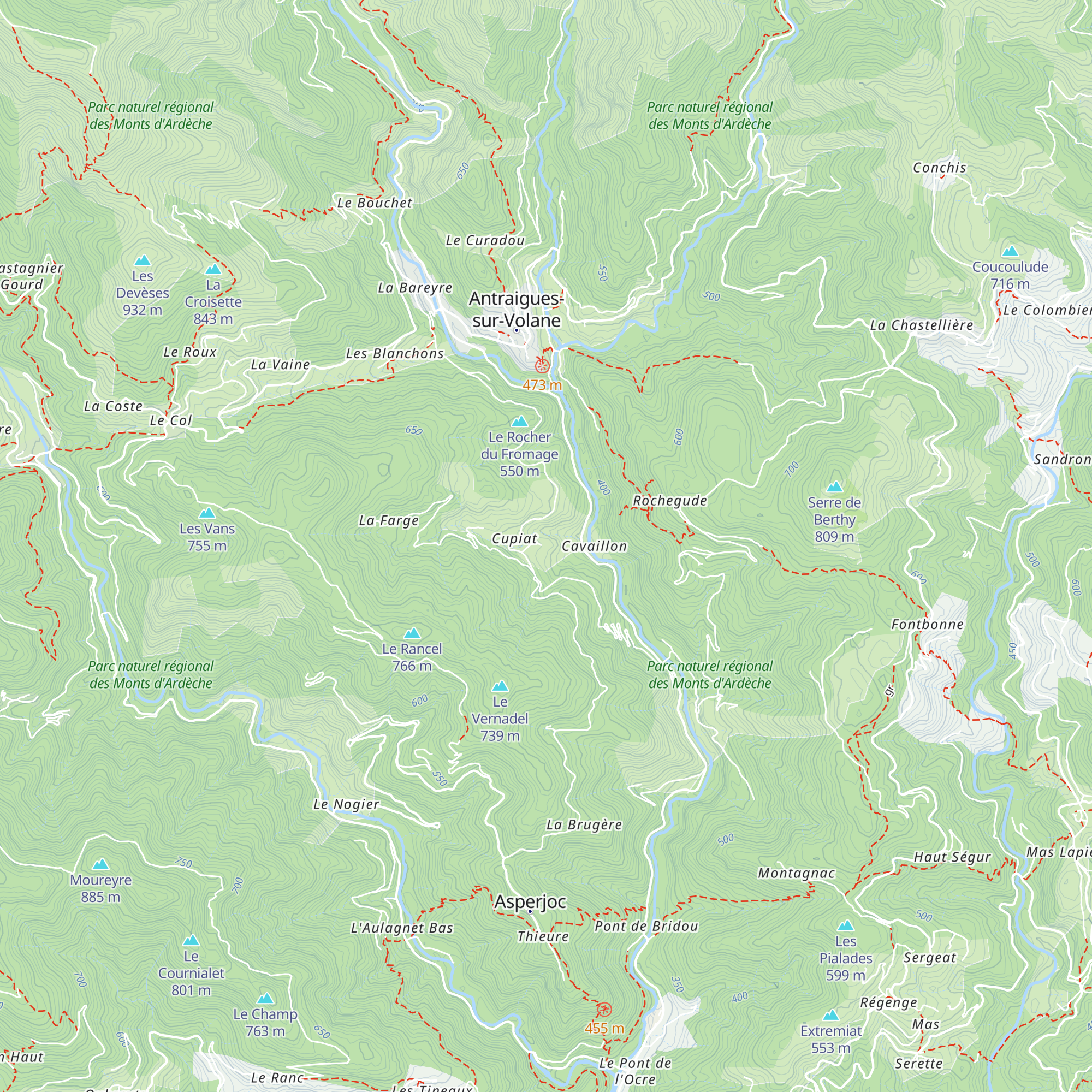 Gîte le Troubadour map