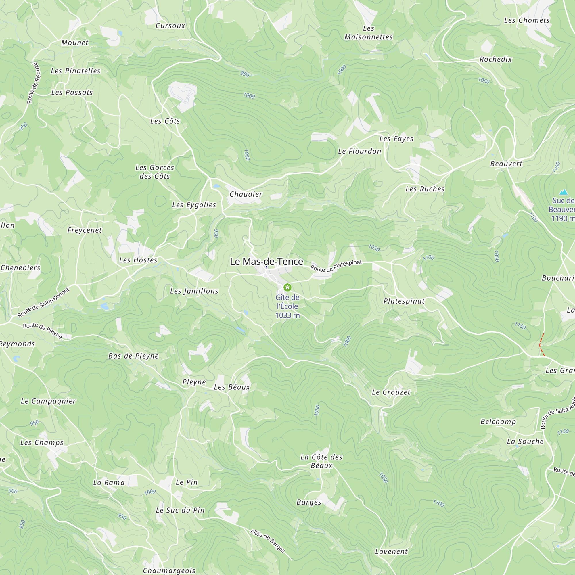 Gîte de l'École map