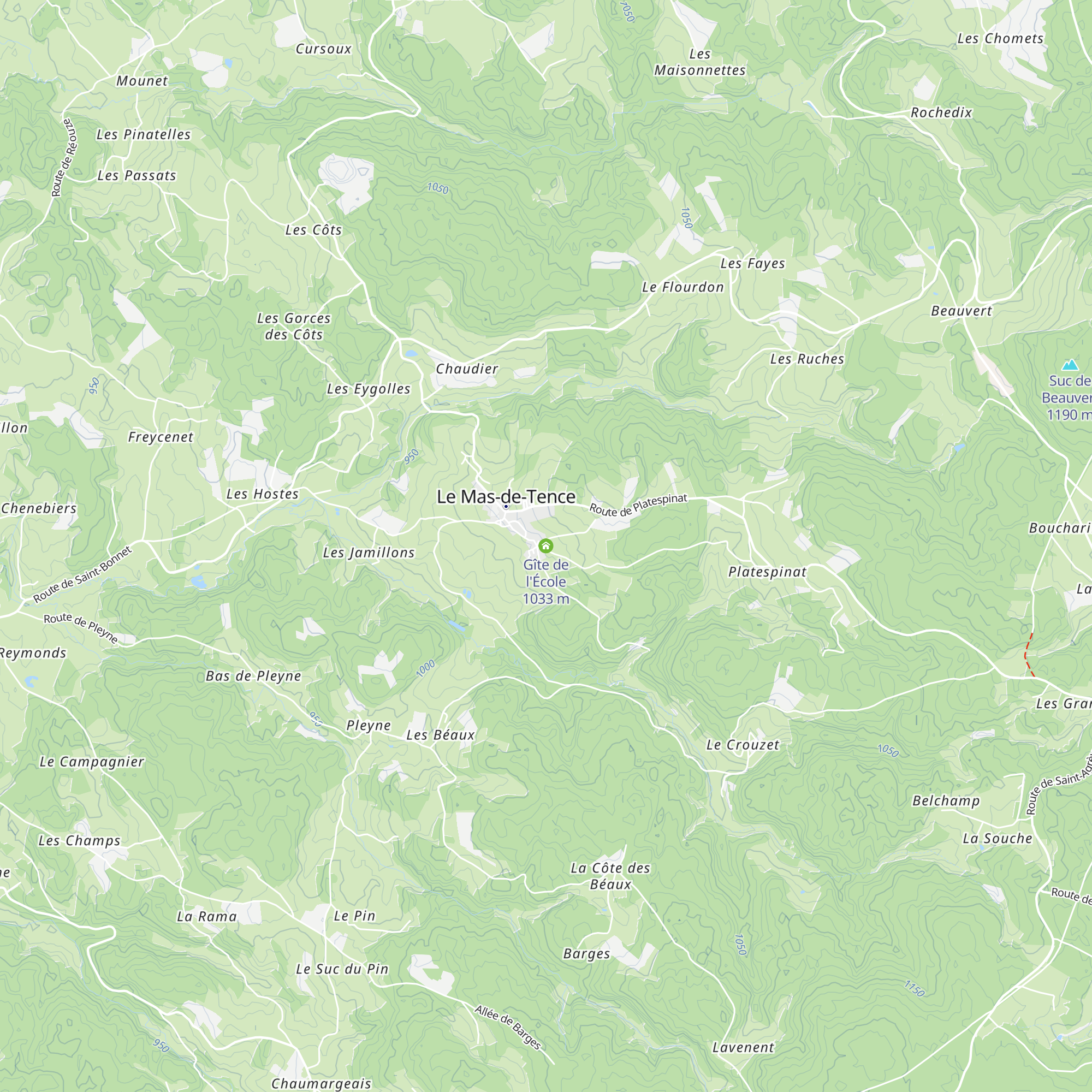 Gîte de l'École map