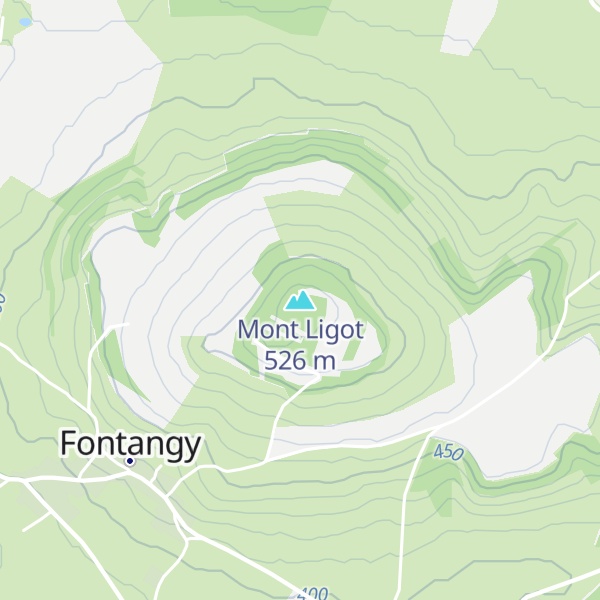 Map of Mont Ligot