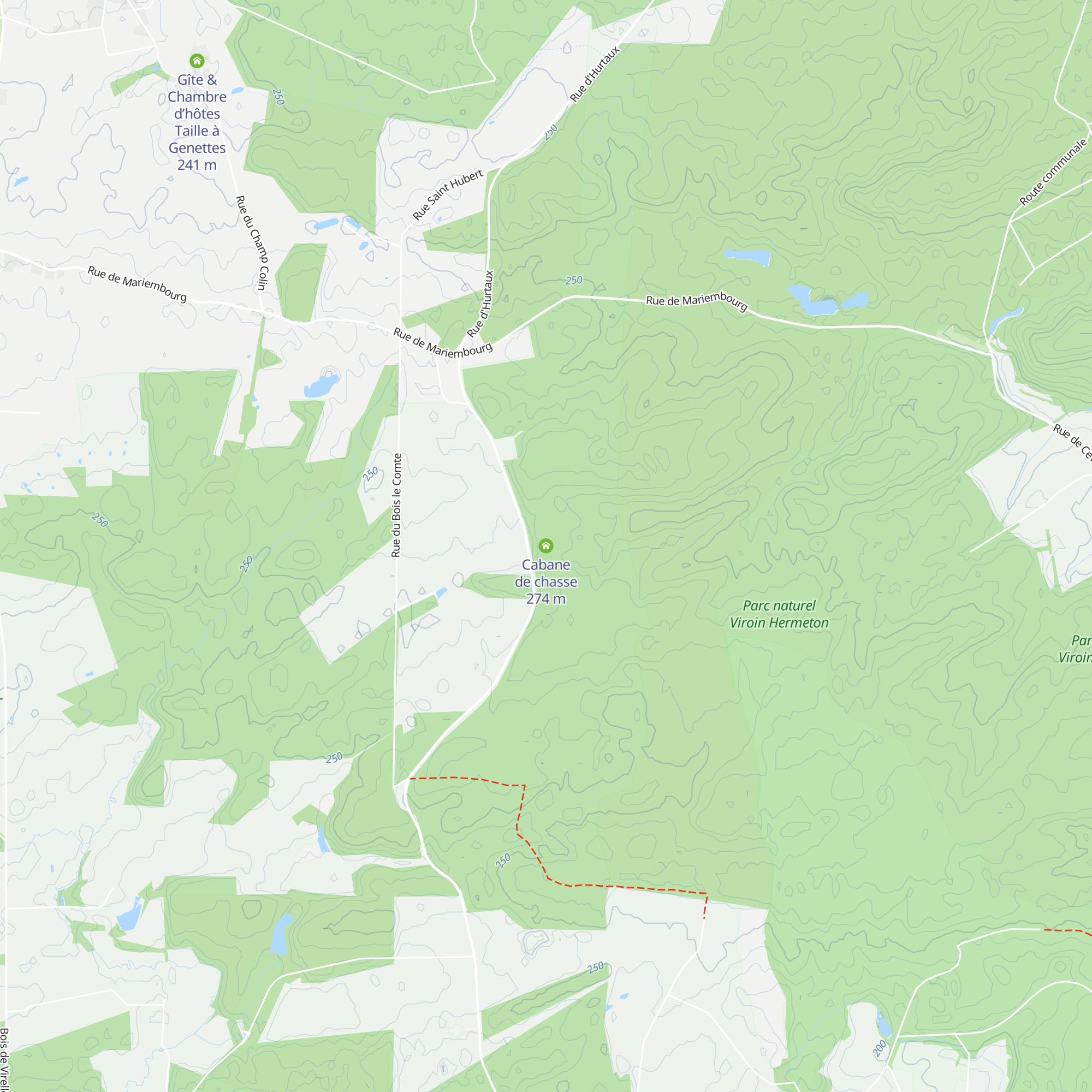 Cabane de chasse map