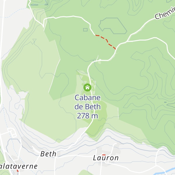 Map of Cabane de Beth