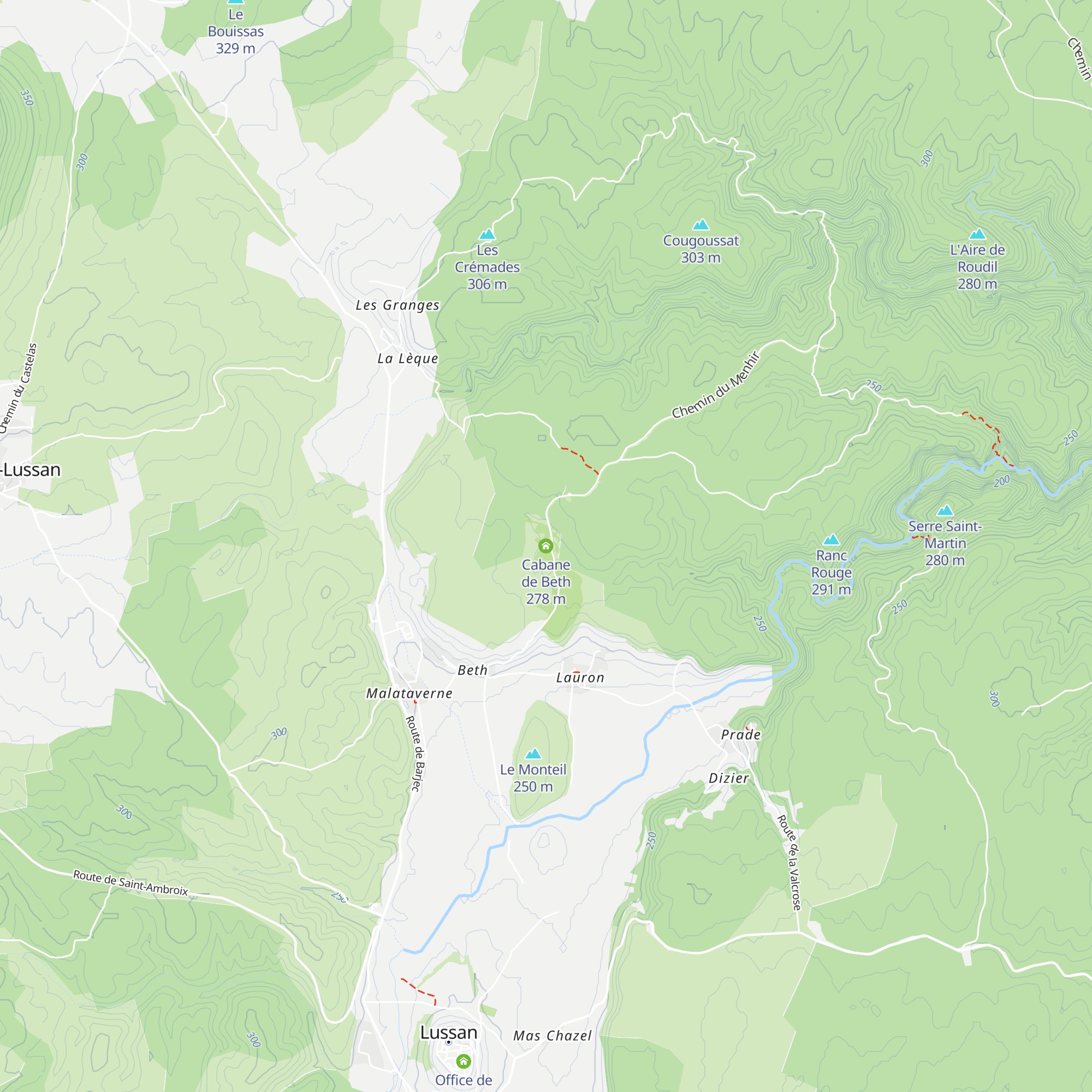 Cabane de Beth map