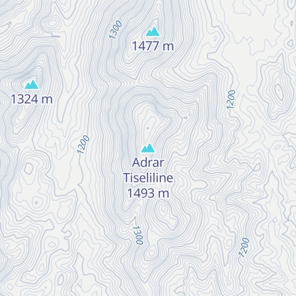 Map of Adrar Tiseliline