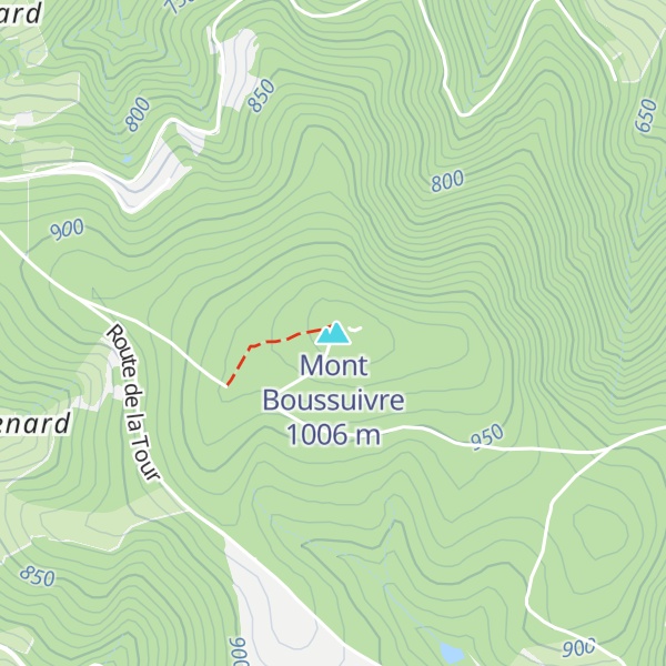 Map of Mont Boussuivre