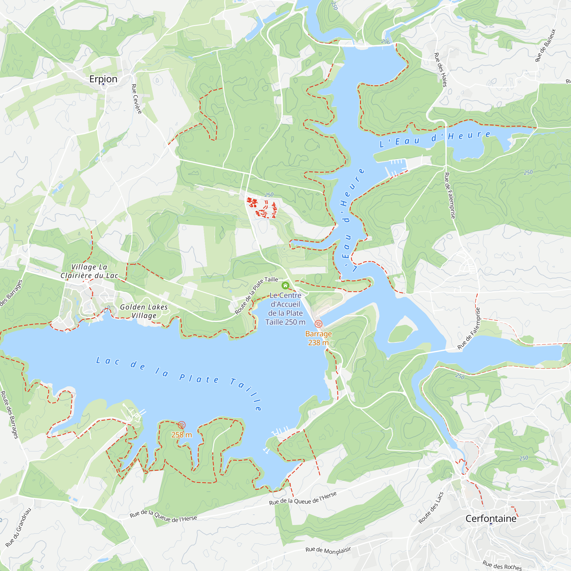 Le Centre d'Accueil de la Plate Taille map