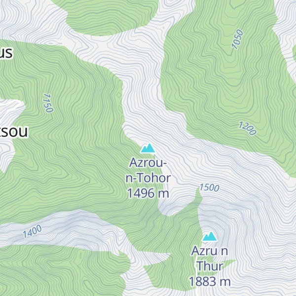 Map of Azrou-n-Tohor