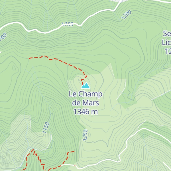 Map of Le Champ de Mars
