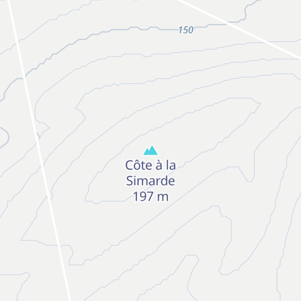 Map of Côte à la Simarde