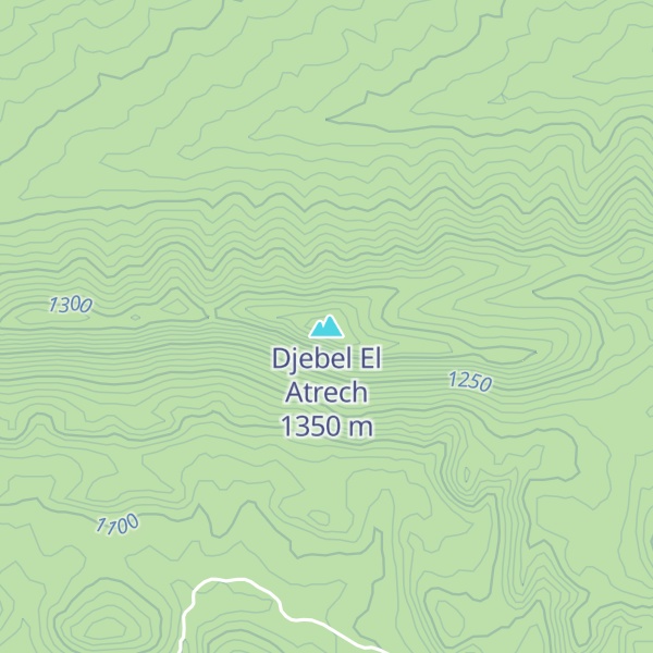 Map of Djebel El Atrech