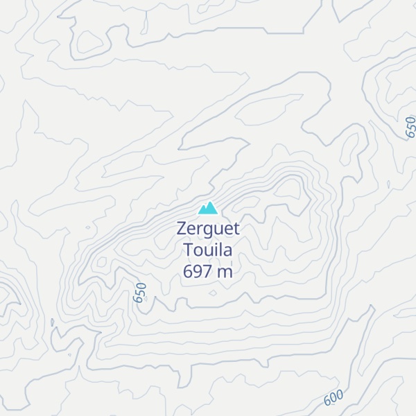 Map of Zerguet Touila