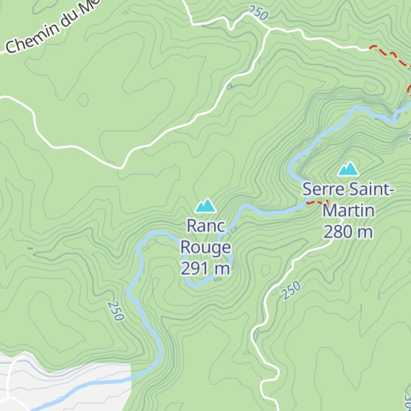 Map of Ranc Rouge