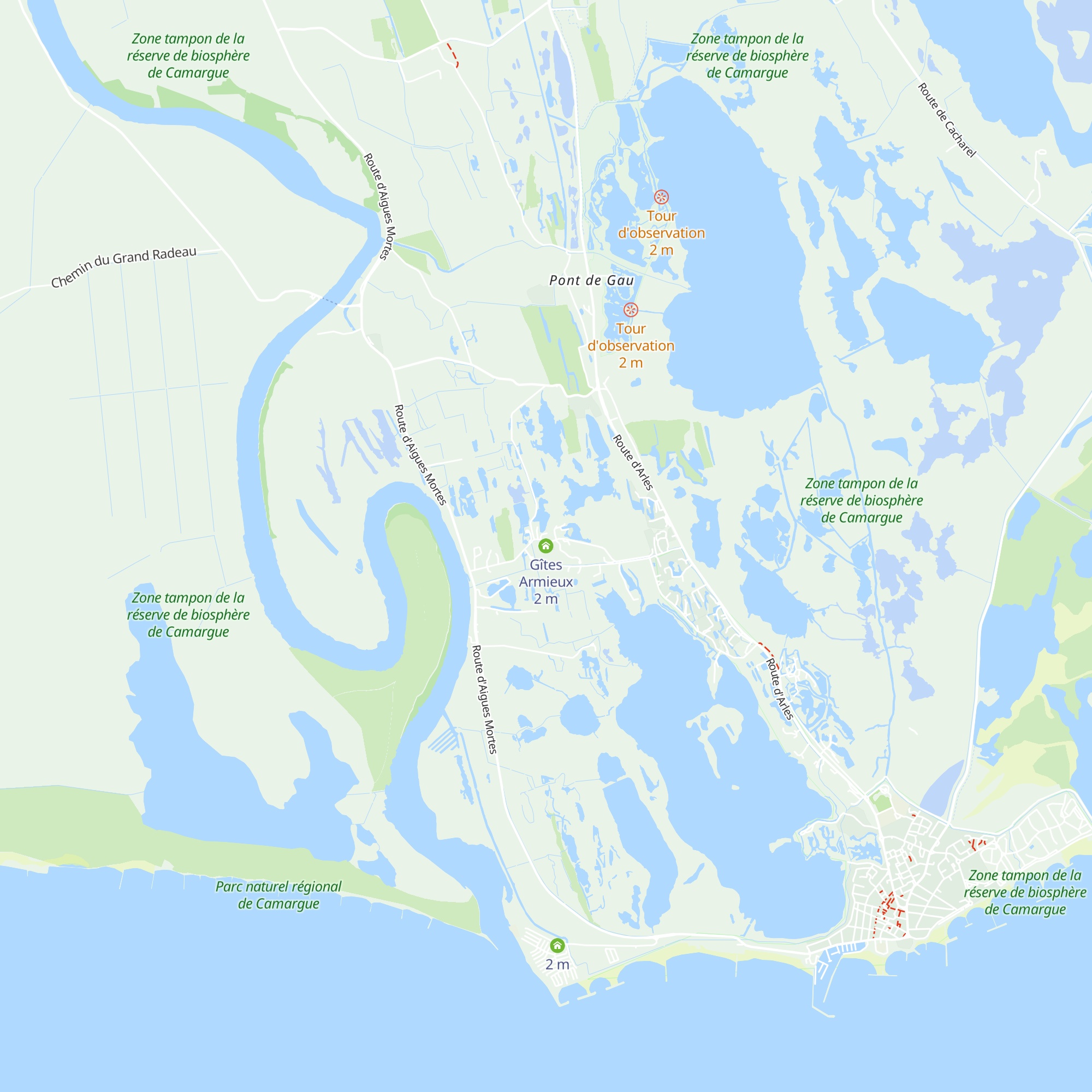 Gîtes Armieux map