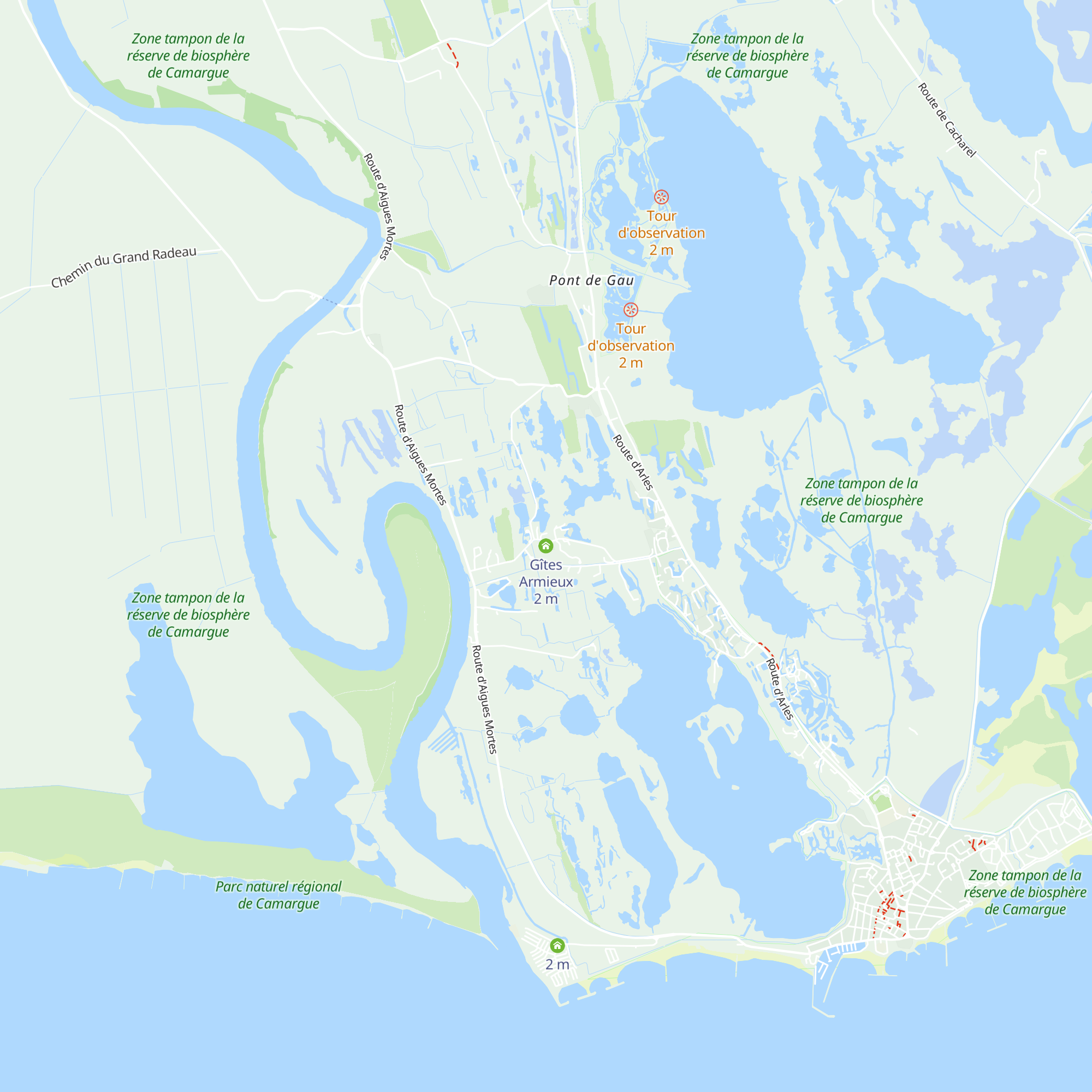 Gîtes Armieux map