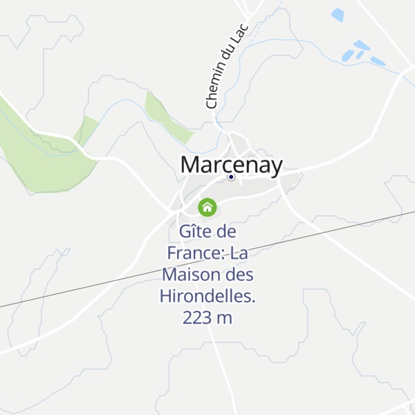 Map of Gîte de France: La Maison des Hirondelles.