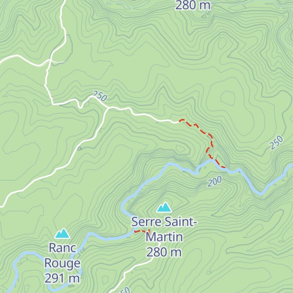 Map of Les Grottes de Bruguier
