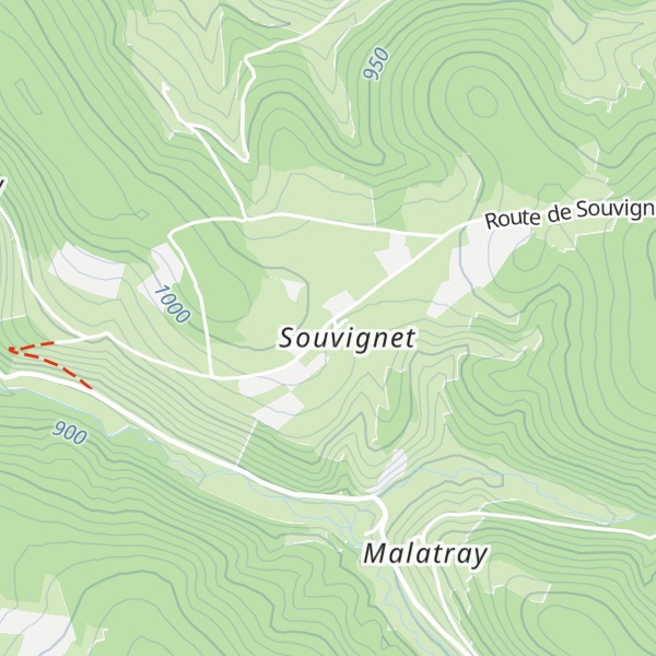 Map of Gîte Souvignet