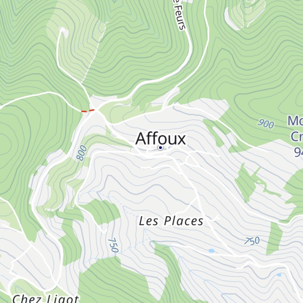 Map of Gîte d'Affoux
