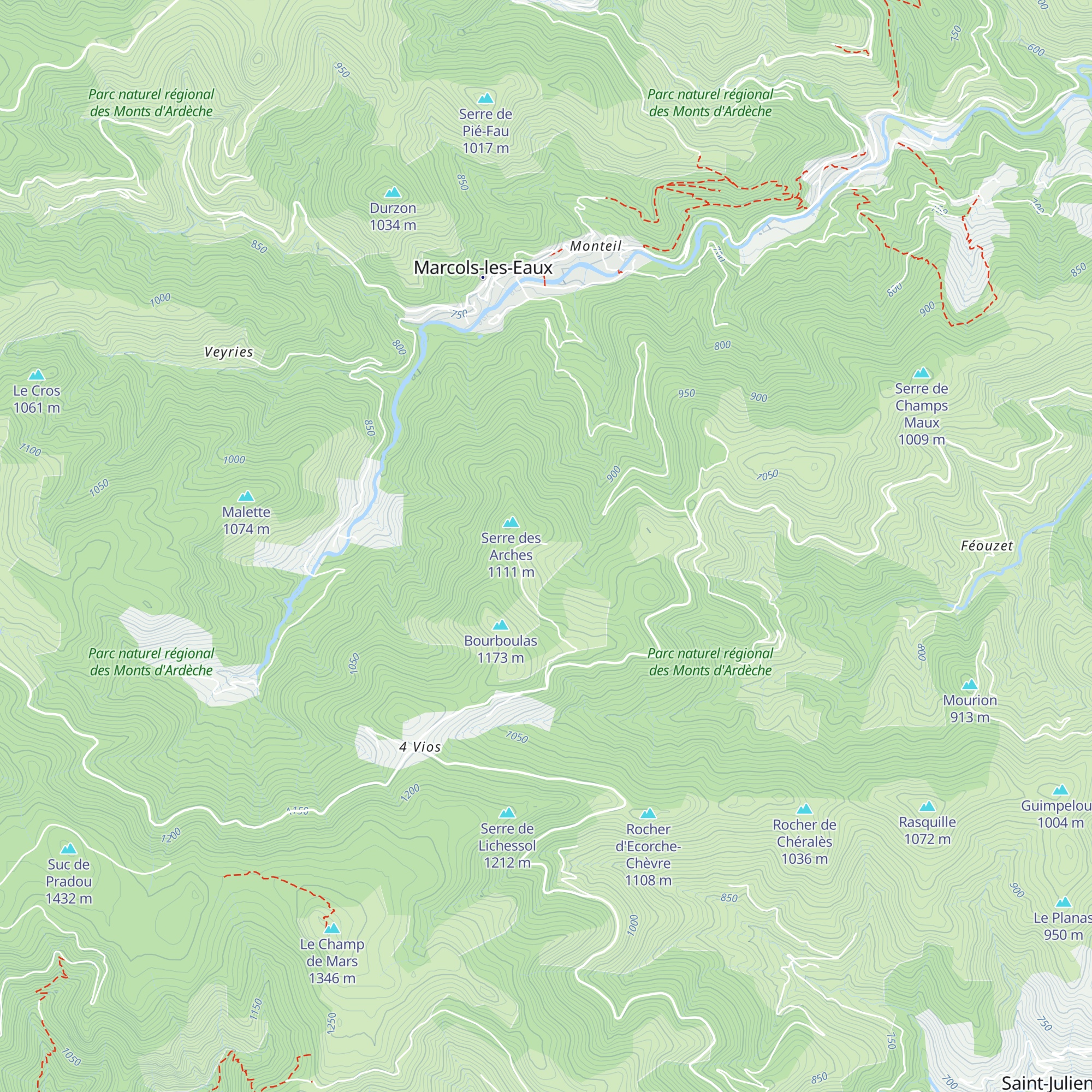 Gîte de Sénoulis map