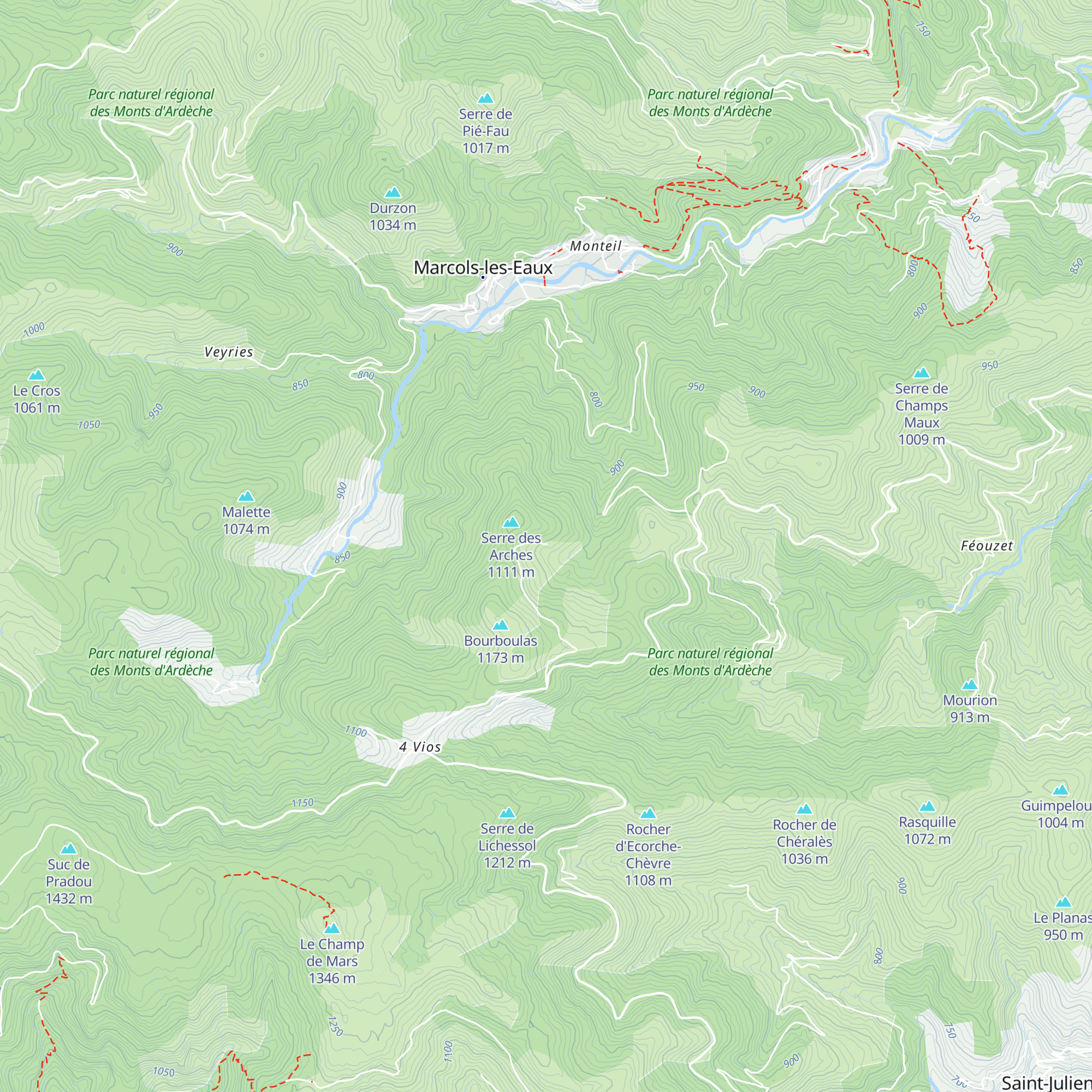 Gîte de Sénoulis map