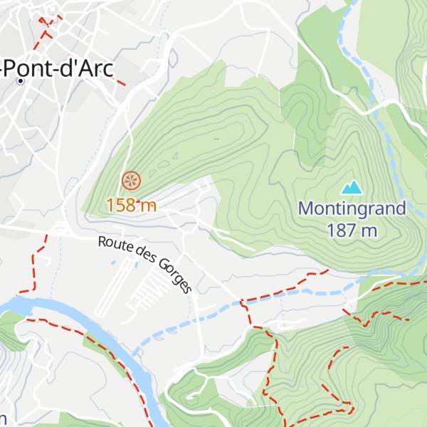 Map of Gîte Spéléo du Césame