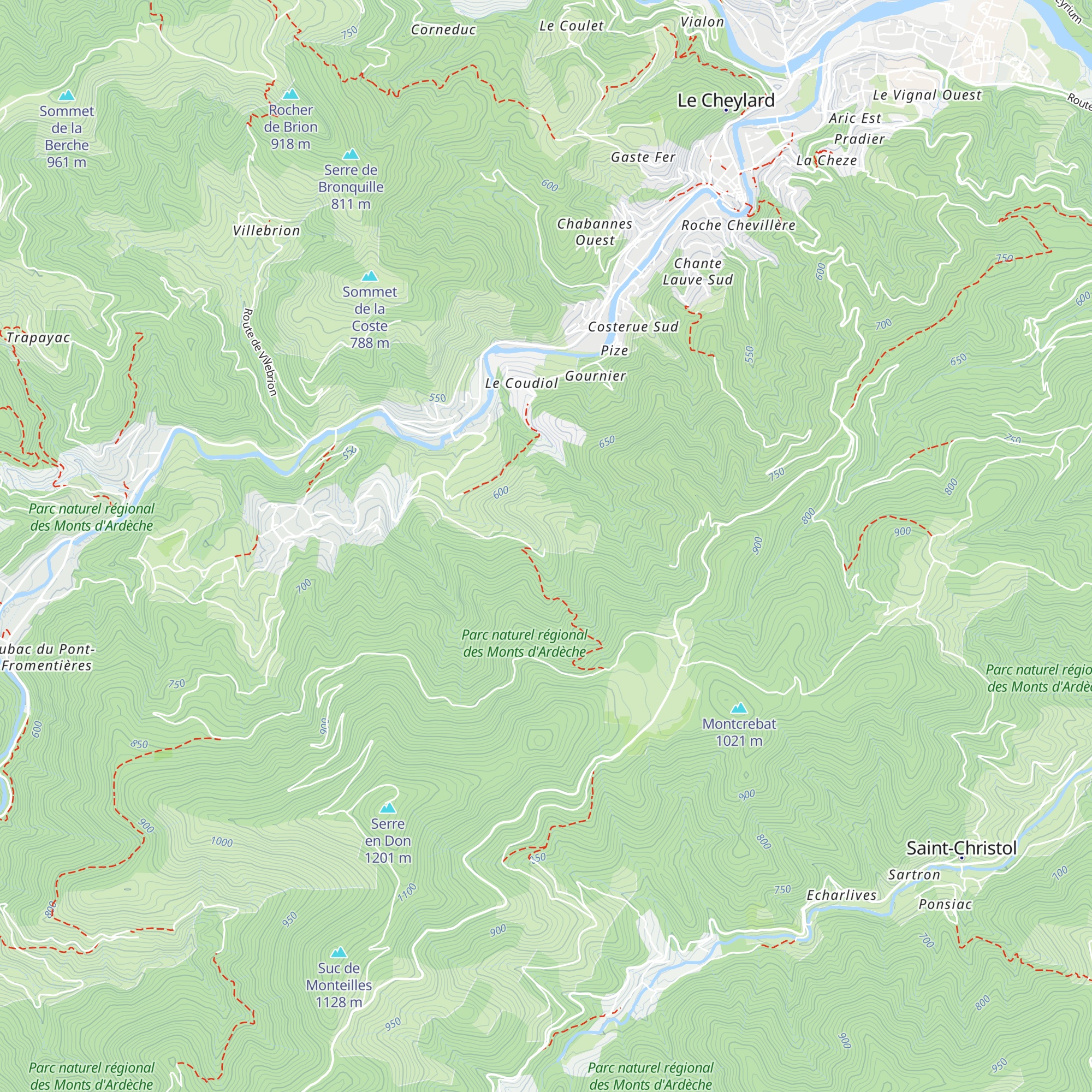 Gîte Les Combes map