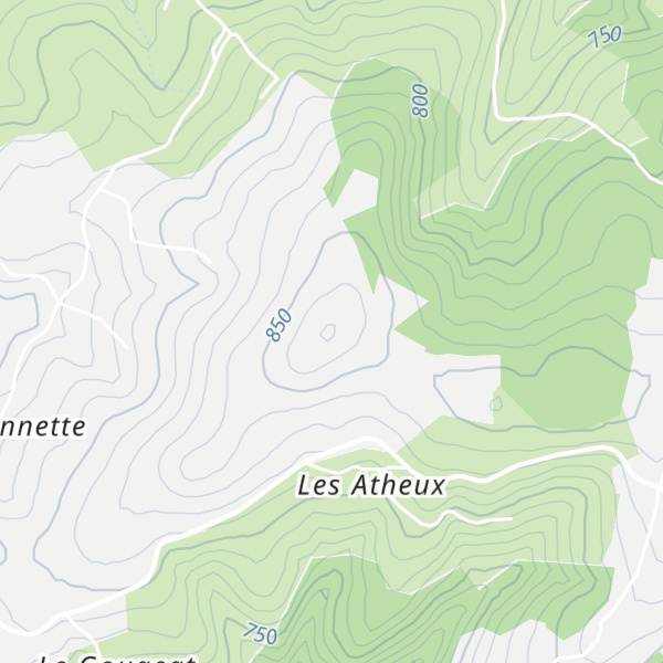 Map of La Pierre de la Bauche