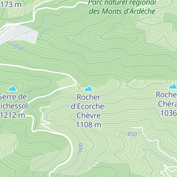 Map of Rocher d'Ecorche-Chèvre