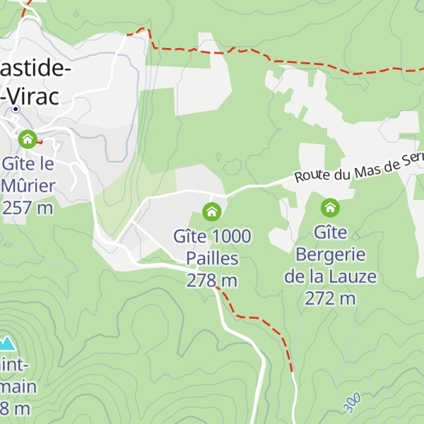 Map of Gîte 1000 Pailles