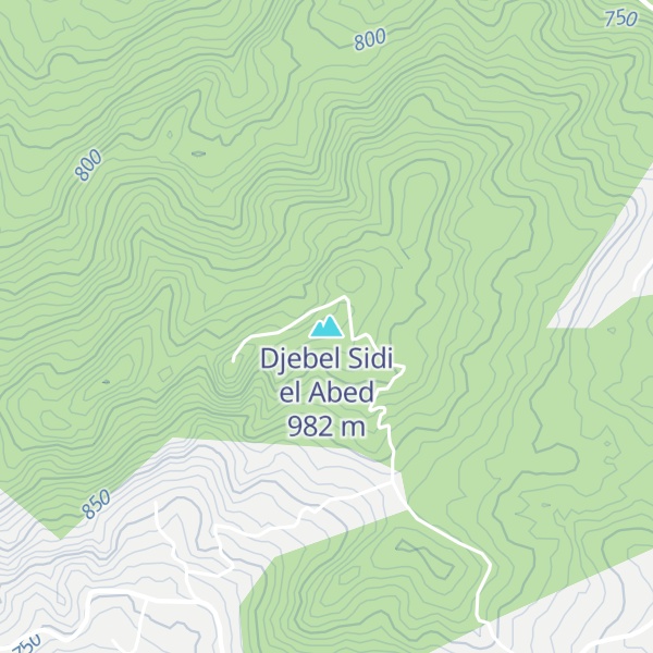 Map of Djebel Sidi el Abed
