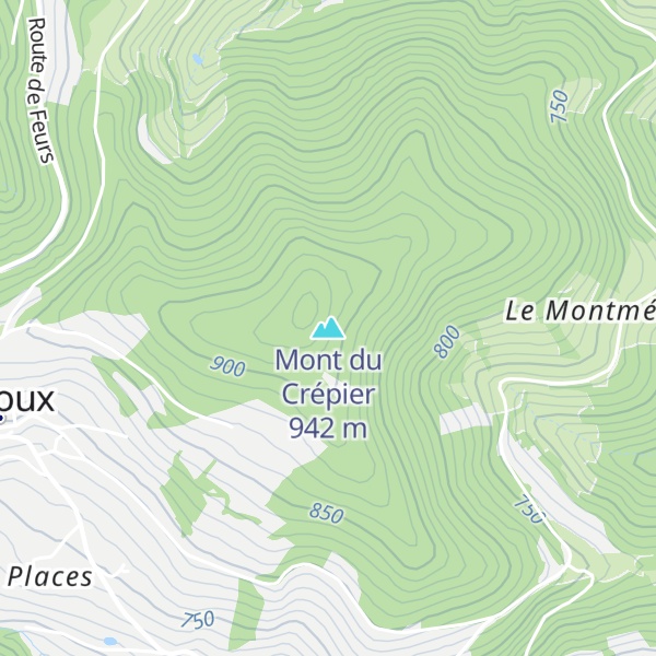 Map of Mont du Crépier
