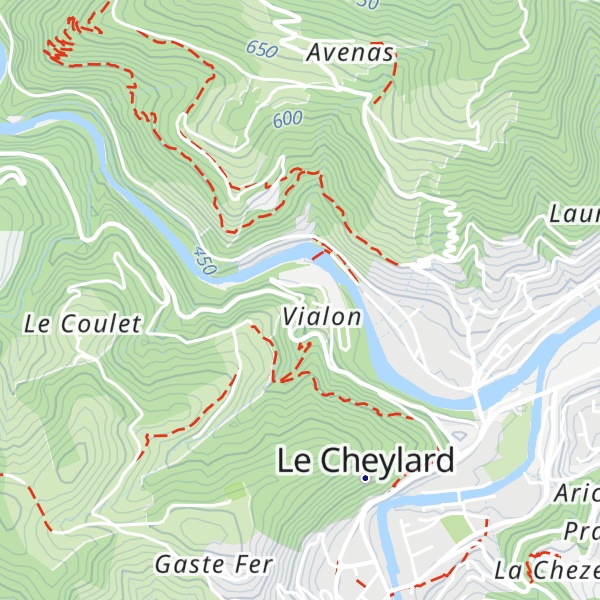 Map of Gîte d'étape Le Vialon