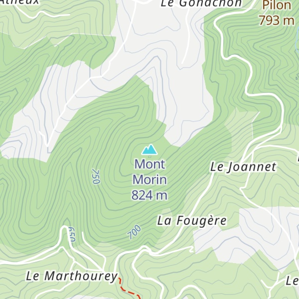 Map of Mont Morin