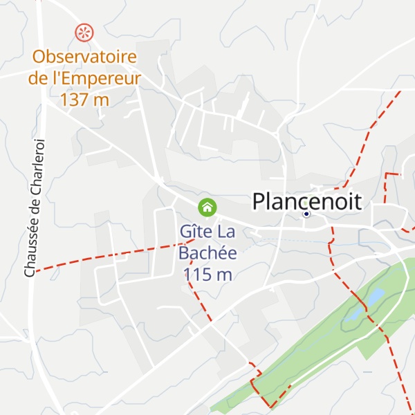 Map of Gîte La Bachée