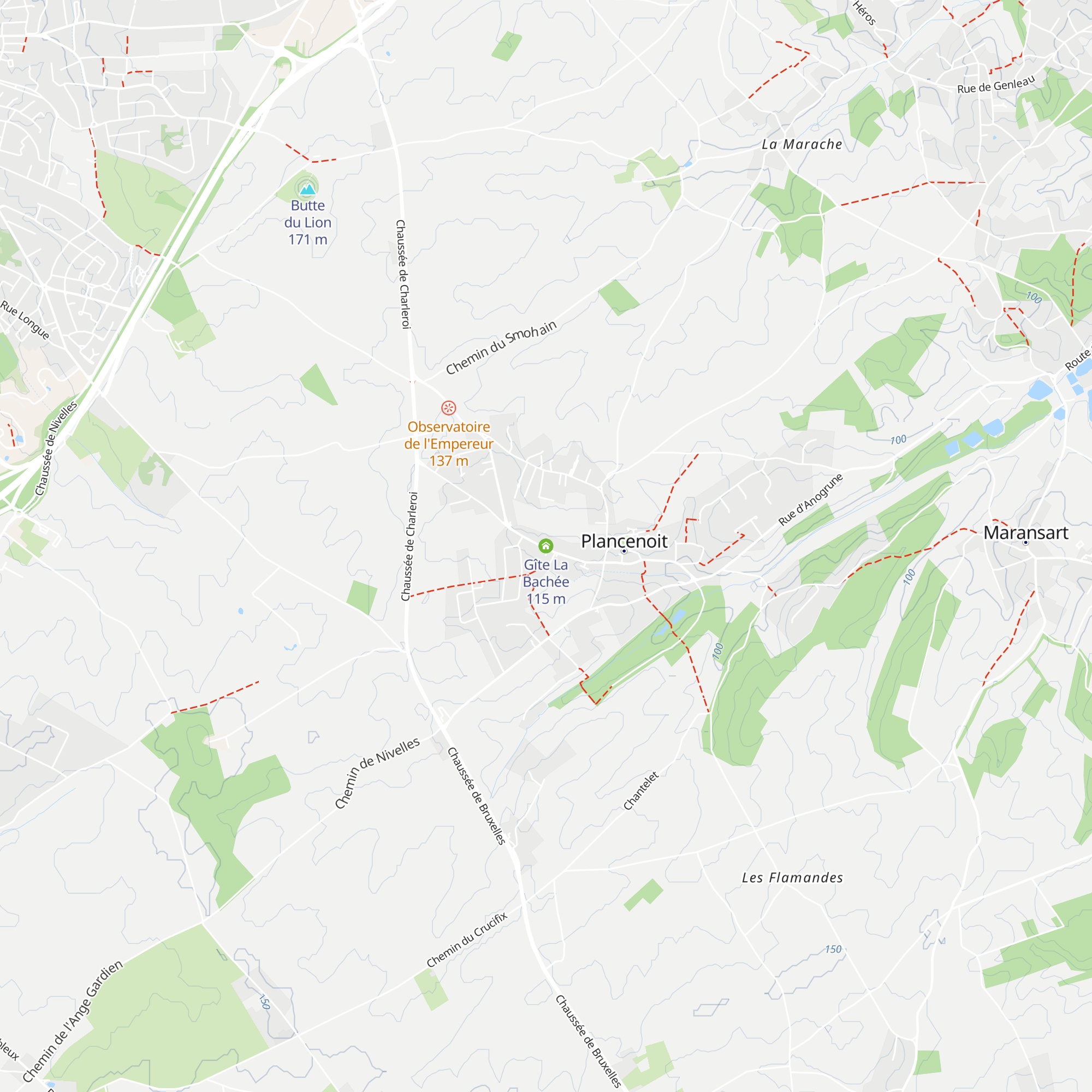 Gîte La Bachée map