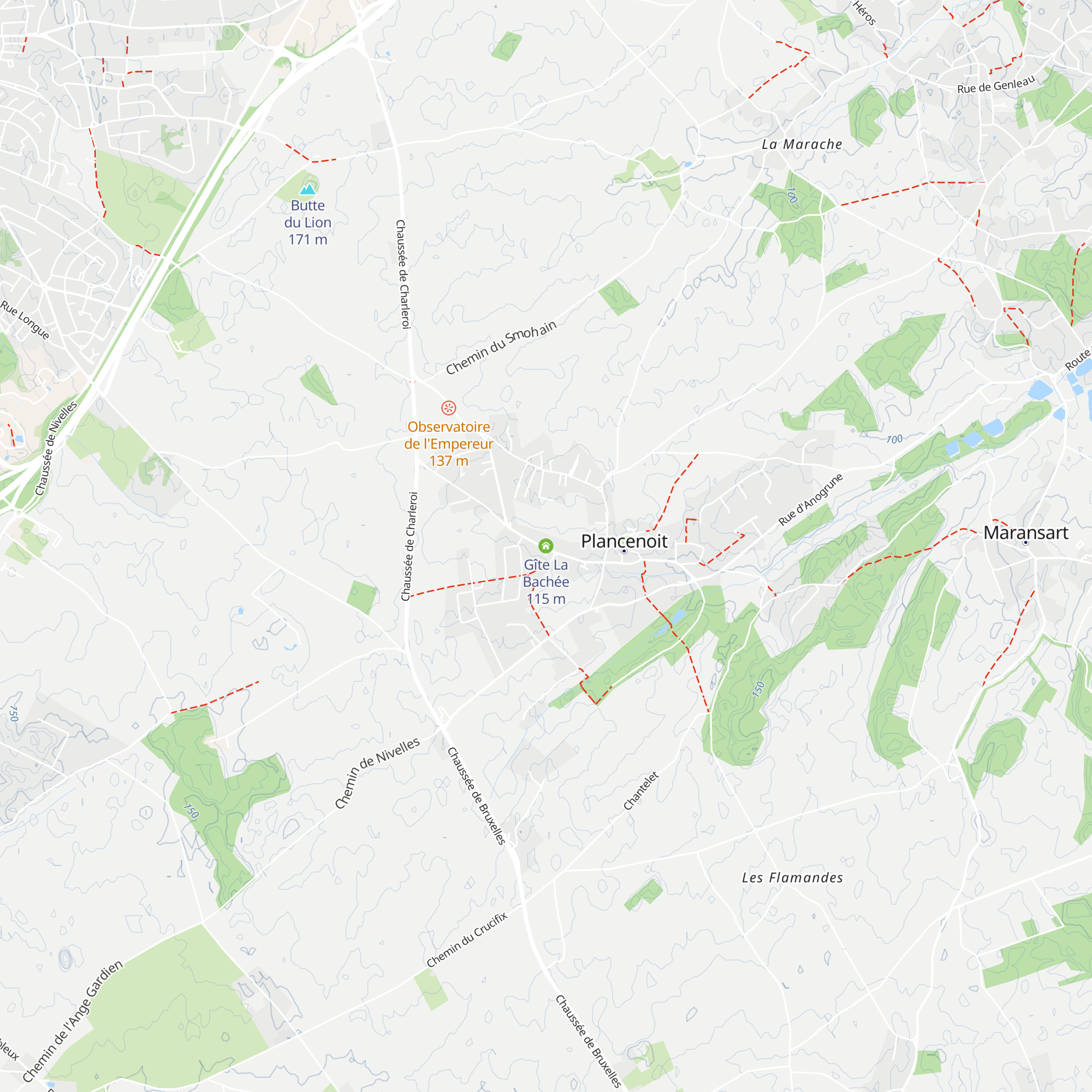 Gîte La Bachée map