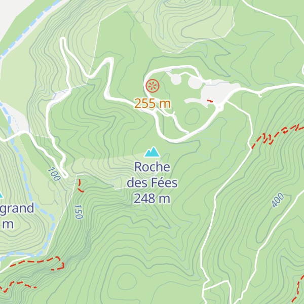 Map of Roche des Fées