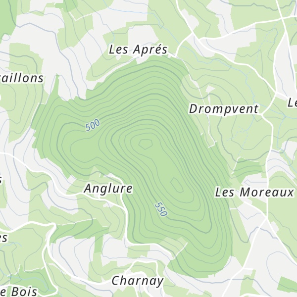 Map of Montagne de Drompvent