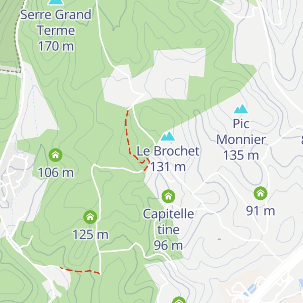 Map of Capitelle de l'âne