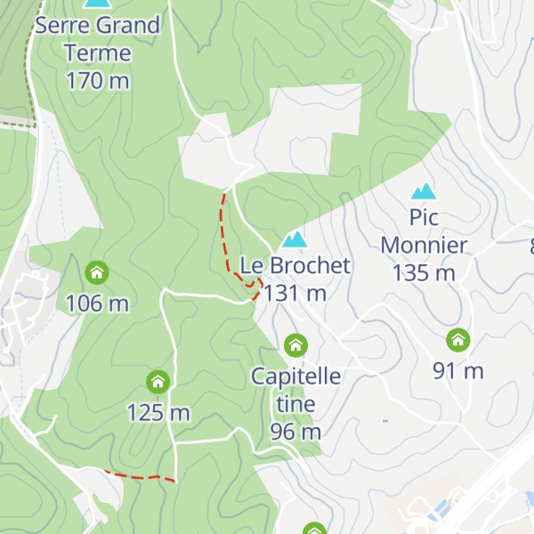 Map of La capitelle du Bourguignon