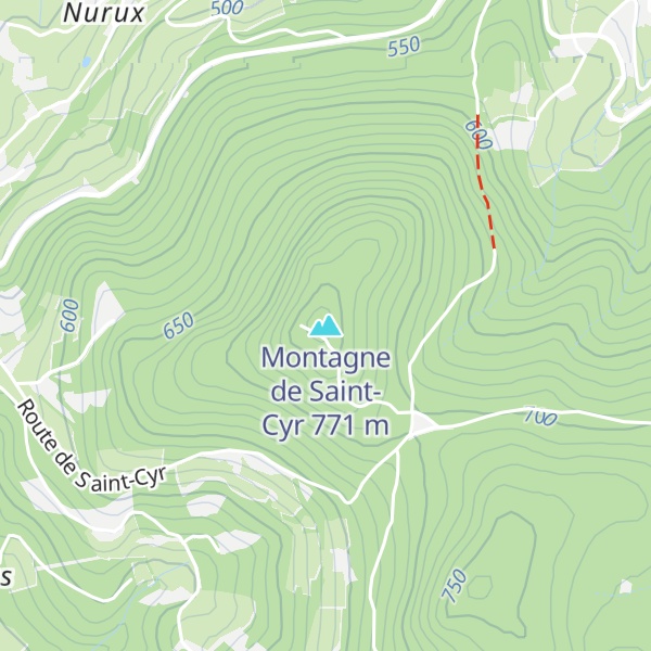Map of Montagne de Saint-Cyr