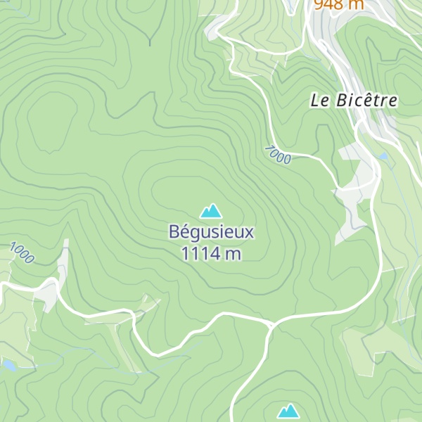 Map of Bégusieux
