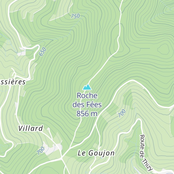 Map of Roche des Fées