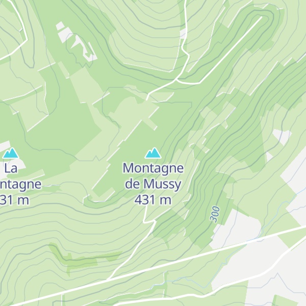 Map of Montagne de Mussy