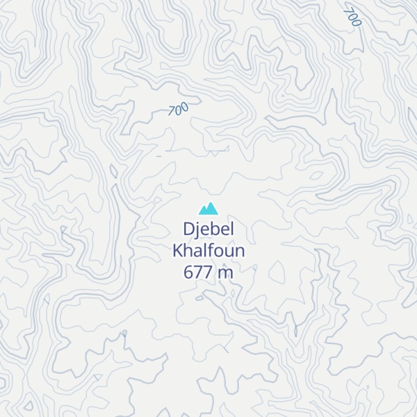 Map of Djebel Khalfoun