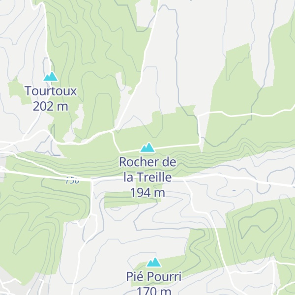 Map of Rocher de la Treille
